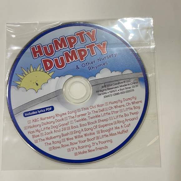 HUMPTY DUMPTY & Other Nursery Rhymes Book & CD Gently Used - Picture 2 of 10